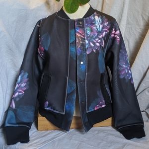 DKNY Bomber Jacket - Medium, Snap Buttons, Womens